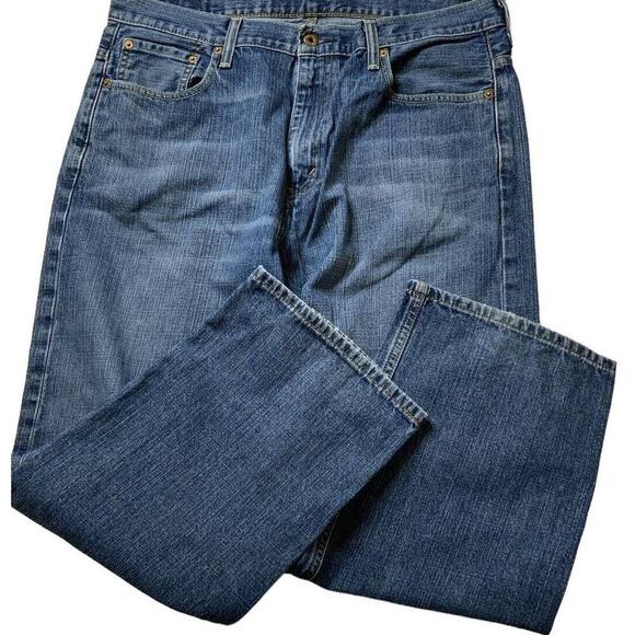 Levis 569 Jeans Men's Size 36X30 Relaxed Fit Bleu Denim - Picture 5 of 12